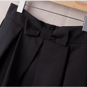 WHY Dress Black Bow Tie Front Skirt